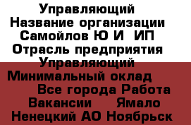 Управляющий › Название организации ­ Самойлов Ю.И, ИП › Отрасль предприятия ­ Управляющий › Минимальный оклад ­ 35 000 - Все города Работа » Вакансии   . Ямало-Ненецкий АО,Ноябрьск г.